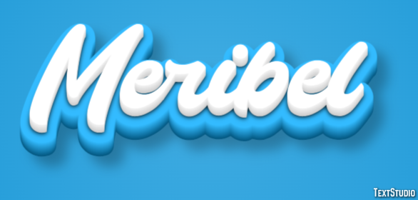 Meribel Efekt tekstowy