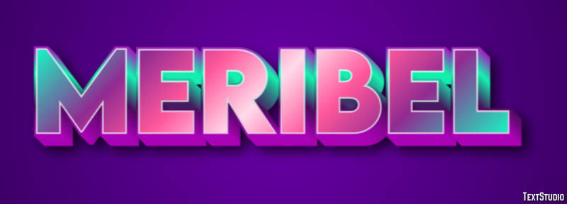 Meribel Efekt tekstowy