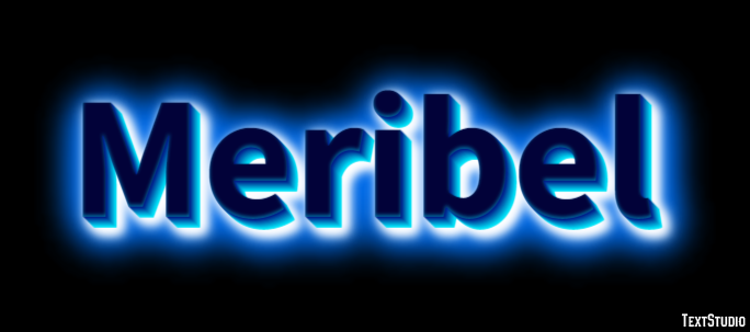 Meribel Texteffekt