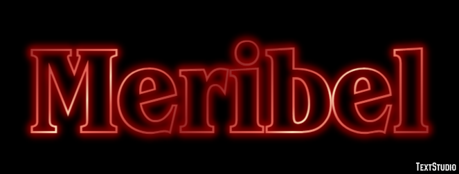 Meribel Efekt tekstowy
