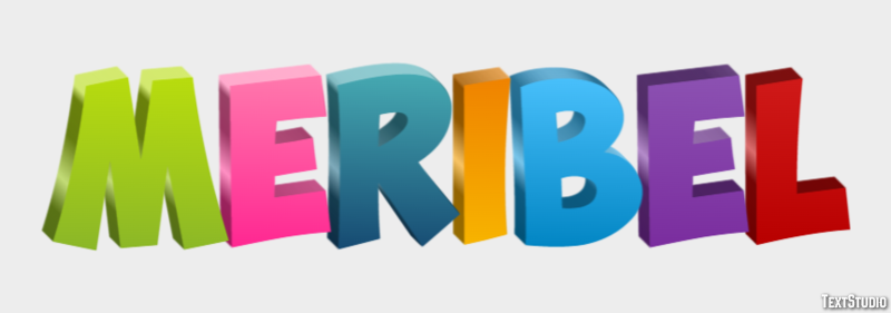 Meribel テキスト効果