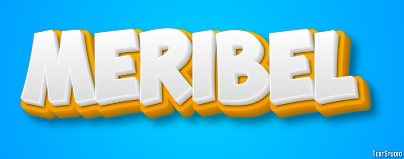 Meribel Efekt tekstowy
