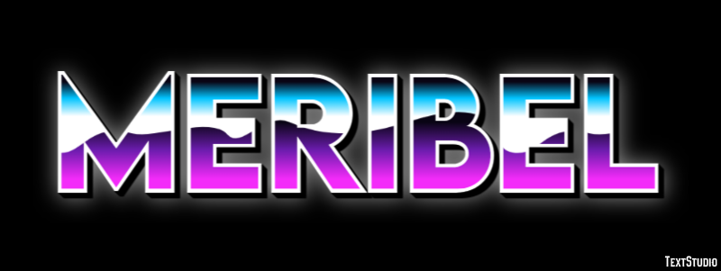 Meribel Efekt tekstowy