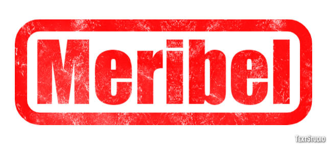 Meribel Efekt tekstowy