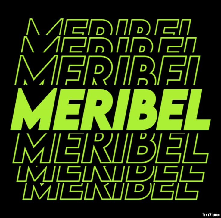 Meribel Efekt tekstowy