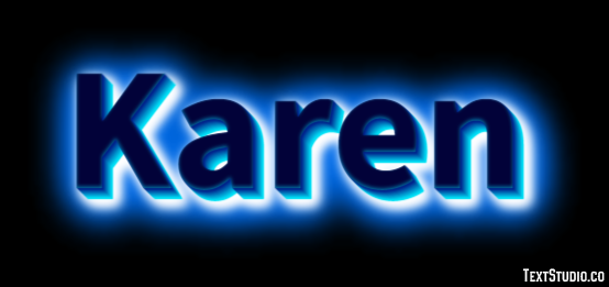 Karen Text Effect
