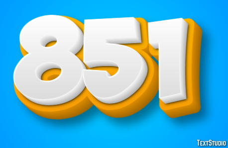851 Efeito de texto