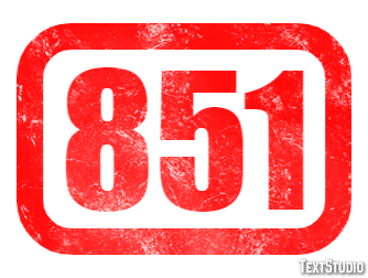851 Efeito de texto