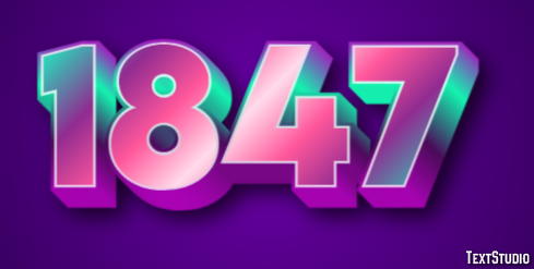 1847 Text Effect