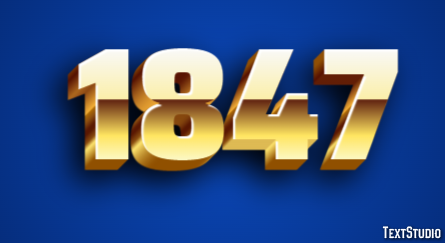 1847 Text Effect