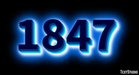 1847 Text Effect