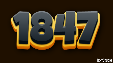 1847 Text Effect