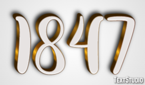 1847 Text Effect
