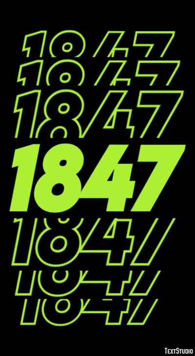 1847 Text Effect