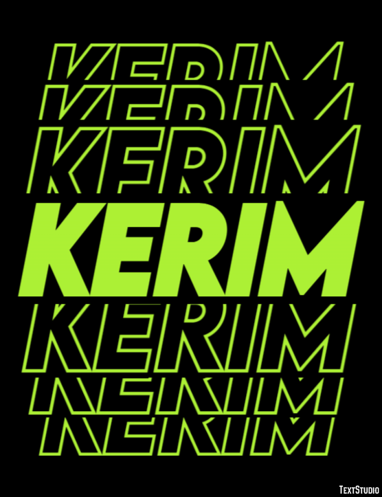 Kerim Texteffekt