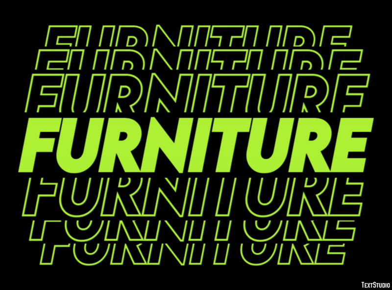 Furniture Text Effect