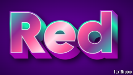 Red Text Effect