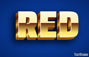 Red Text Effect