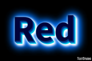 Red Text Effect