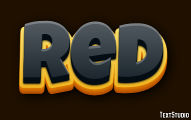 Red Text Effect