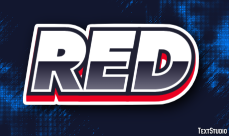Red Text Effect