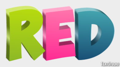 Red Text Effect