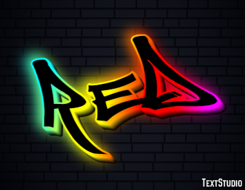 Red Text Effect
