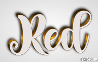Red Text Effect