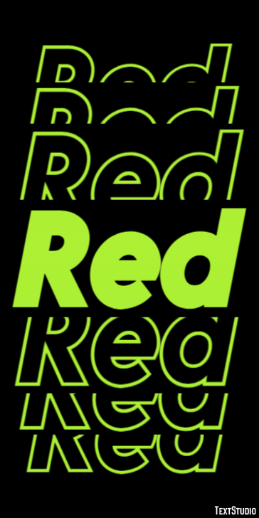 Red Text Effect