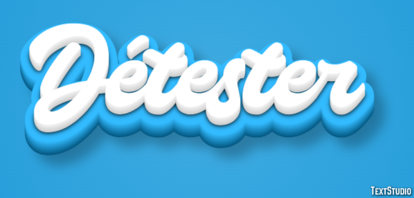 Détester Text Effect