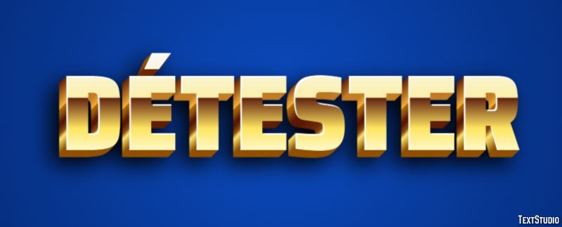 Détester Text Effect
