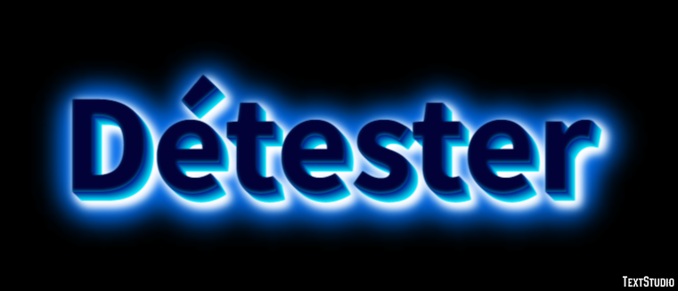 Détester Text Effect
