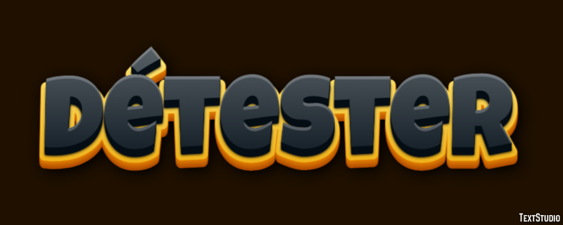 Détester Text Effect