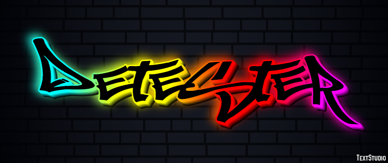 Détester Text Effect