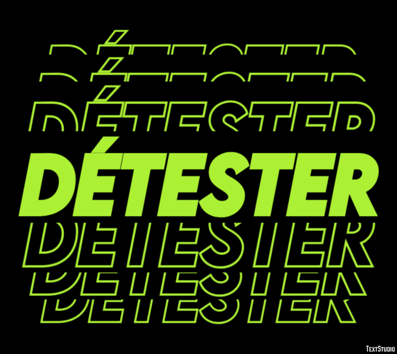 Détester Text Effect