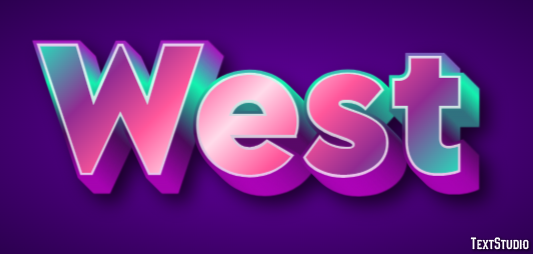 West Text Effect
