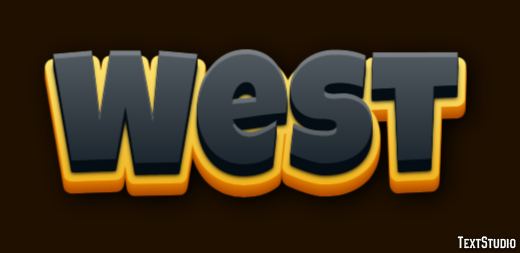 West Эффект текста