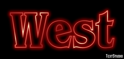 West Text Effect