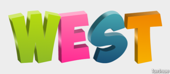 West Text Effect