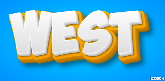 West Text Effect
