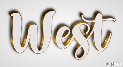 West Эффект текста