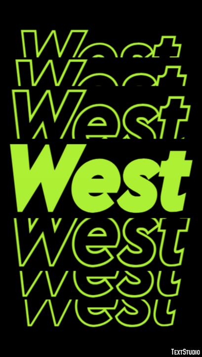 West Text Effect