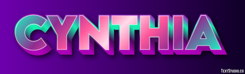 Cynthia Text Effect