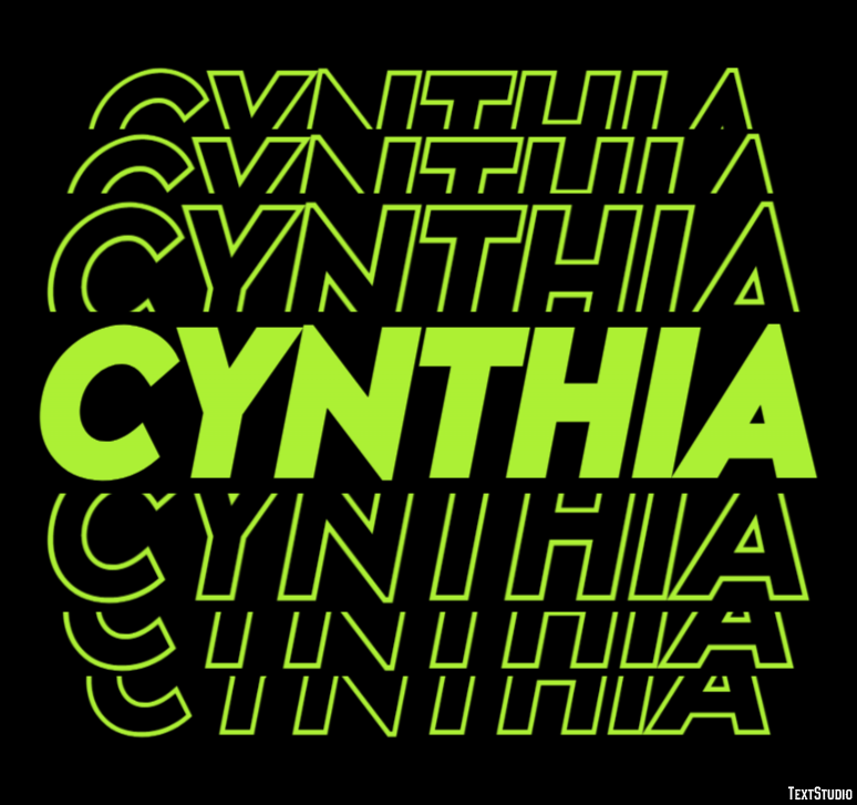 Cynthia Text Effect