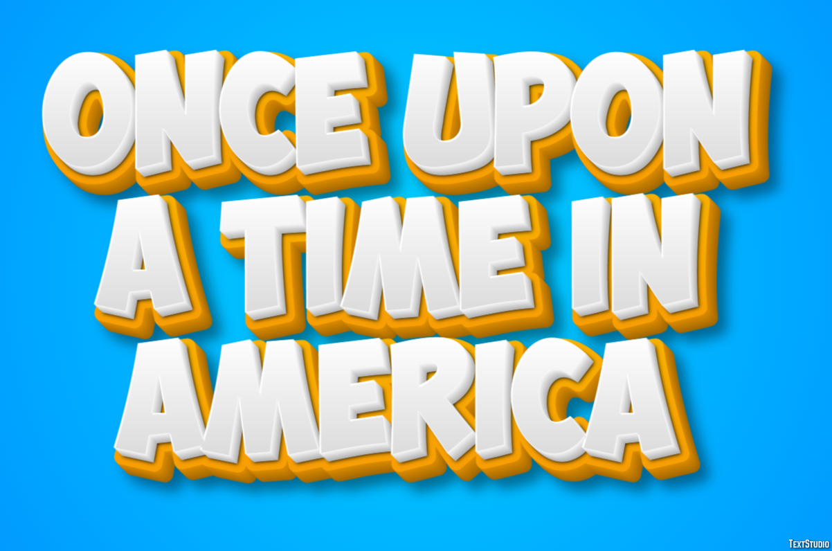 Once Upon a Time in America Text Effect