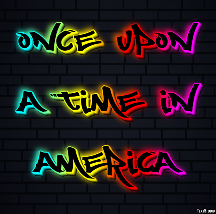 Once Upon a Time in America Text effect