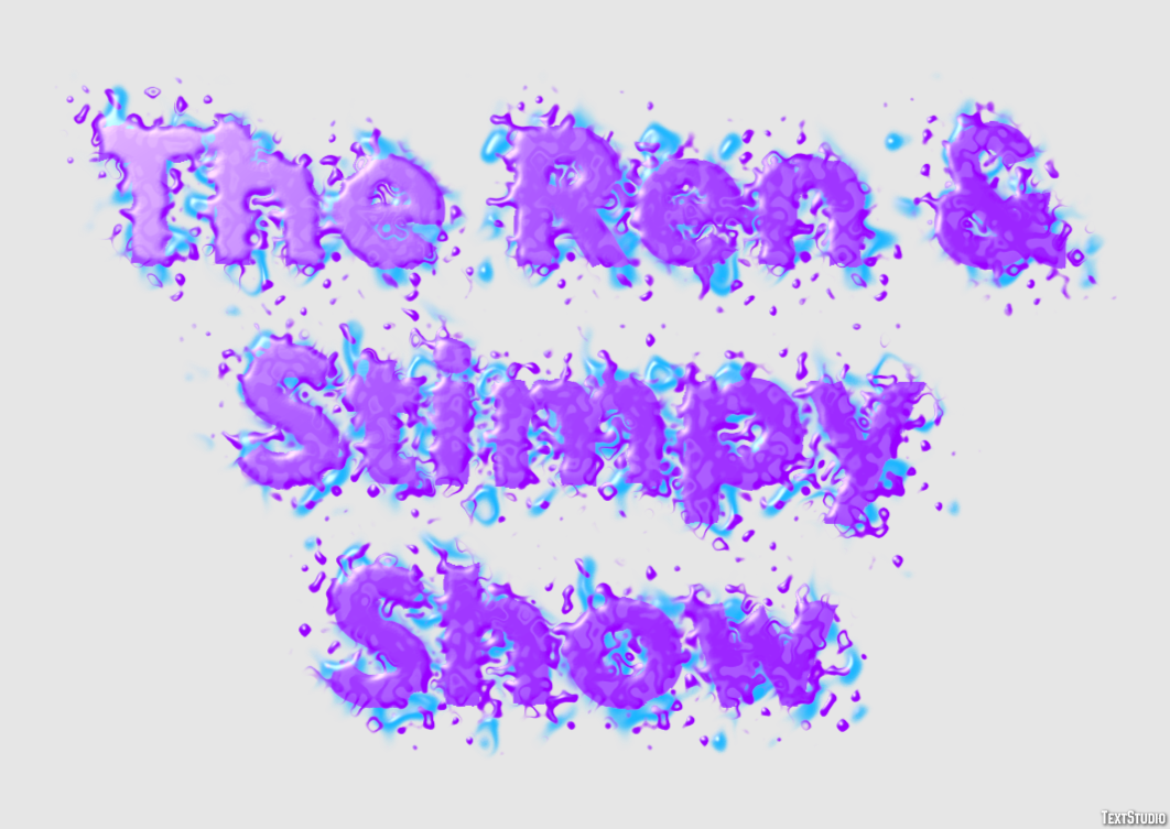 The Ren & Stimpy Show Text effect