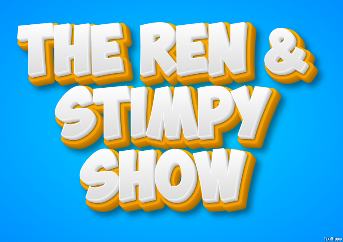 The Ren & Stimpy Show Text Effect