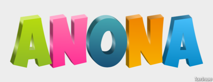 Anona Text Effect