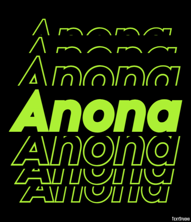 Anona テキスト効果